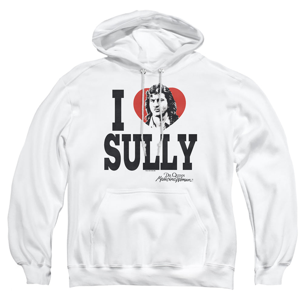Dr.quinn - I Heart Sully - Adult Pull-over Hoodie - White