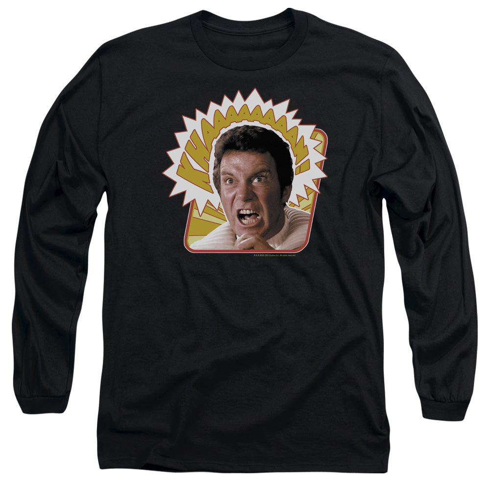 Star Trek - Khaaaaaan - Long Sleeve Adult 18/1 - Black T-shirt