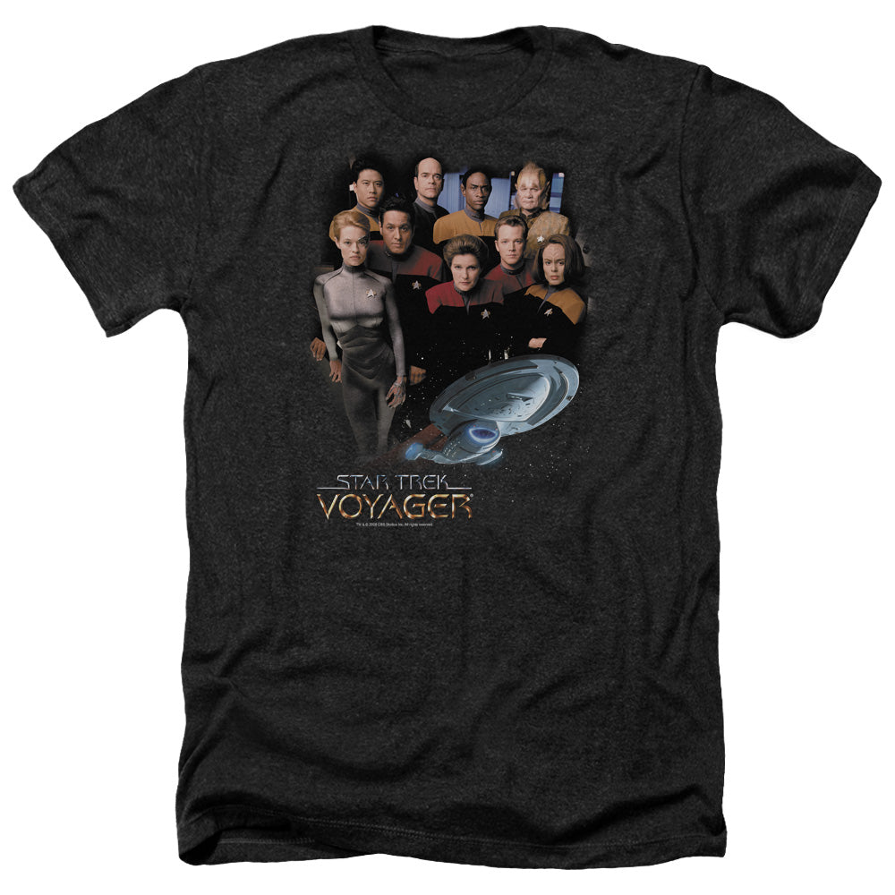 Star Trek - Voyager Crew - Adult Heather-black