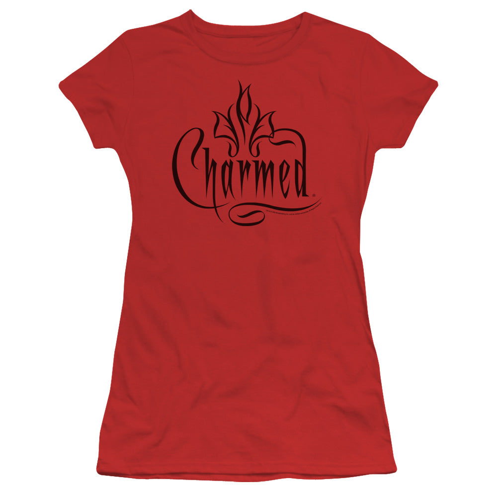 Charmed - Charmed Logo - Short Sleeve Junior Sheer - Red T-shirt