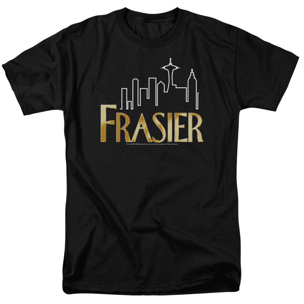 Frasier - Frasier Logo - Short Sleeve Adult 18/1 - Black T-shirt