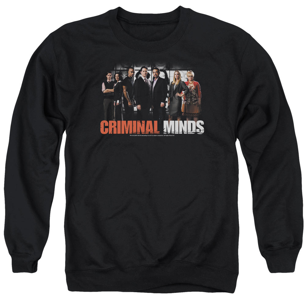 Criminal Minds - The Brain Trust - Adult Crewneck Sweatshirt - Black