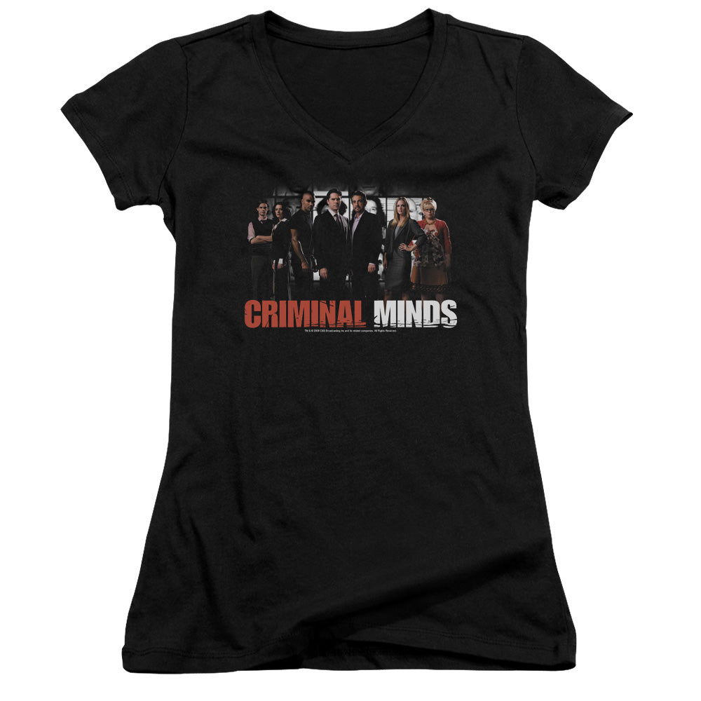 Criminal Minds - The Brain Trust - Junior V-neck - Black