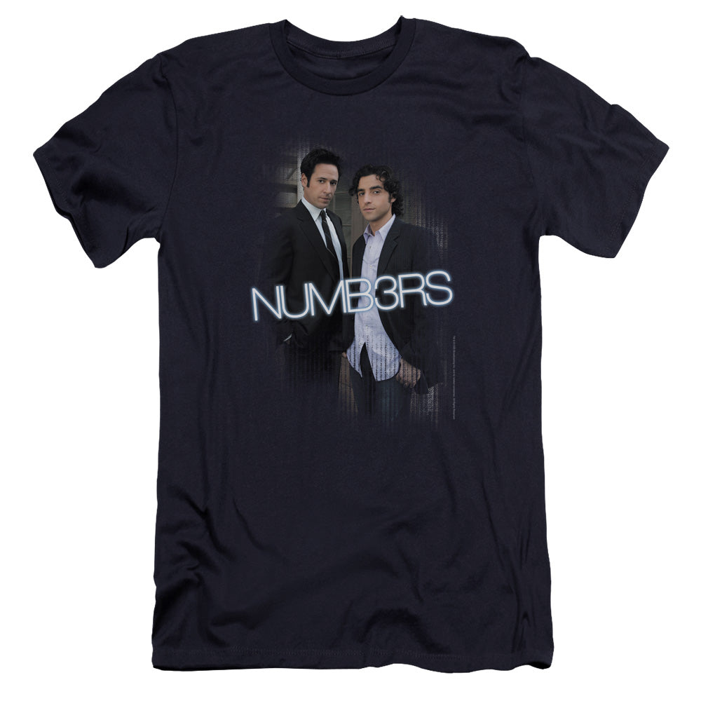 Numb3rs - Don & Charlie-premuim Canvas Adult Slim Fit 30/1 - Navy