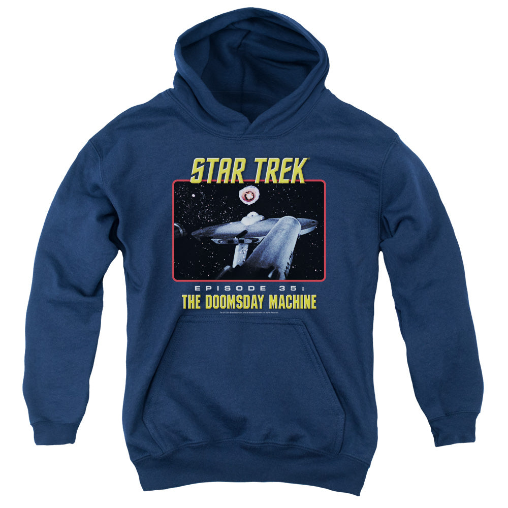 St Original - The Doomsday Machine - Youth Pull-over Hoodie - Navy