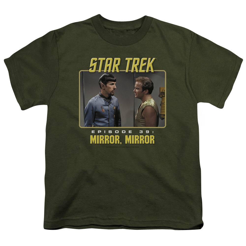 St Original - Mirror Mirror - Short Sleeve Youth 18/1 - Military Green T-shirt