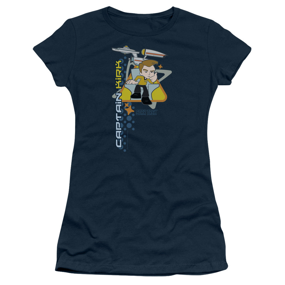 Quogs - Captains Chair - Short Sleeve Junior Sheer - Navy T-shirt