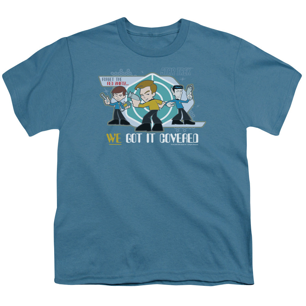 Quogs - We Got It Covered - Short Sleeve Youth 18/1 - Slate T-shirt