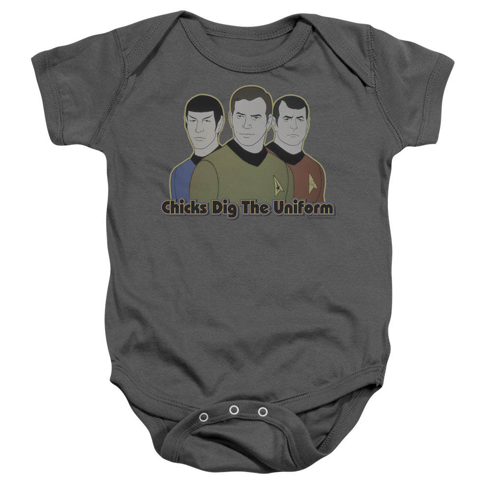 Star Trek - Dig It - Infant Snapsuit - Charcoal