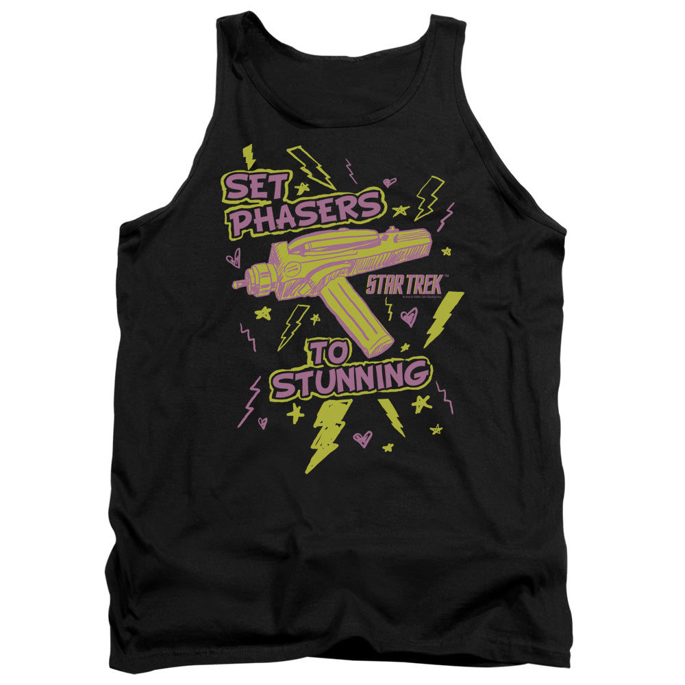 Star Trek - Set Phasers - Adult Tank - Black