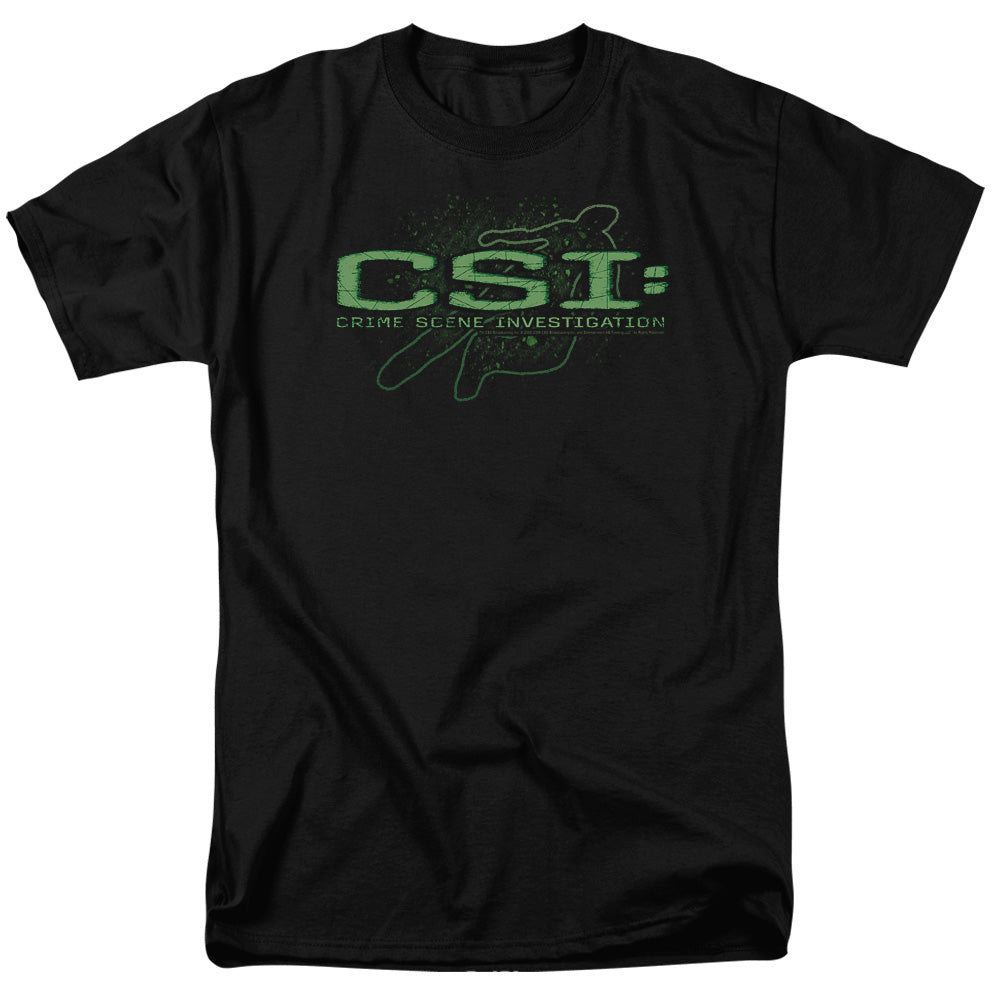 Csi - Sketchy Shadow - Short Sleeve Adult 18/1 - Black T-shirt