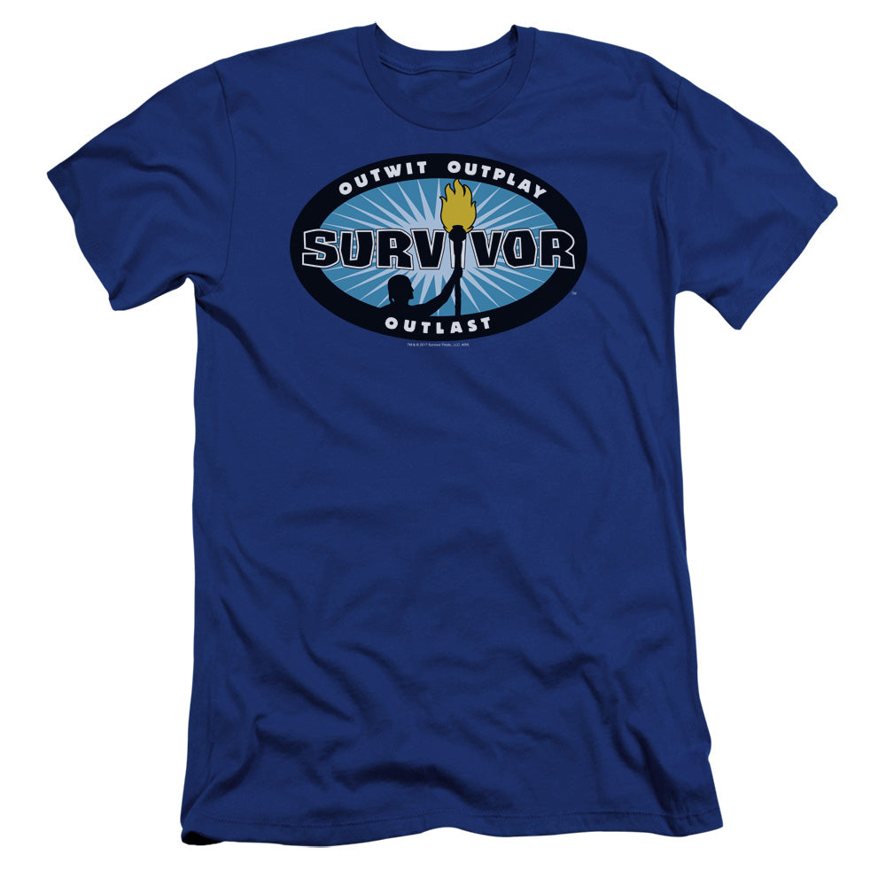 Survivor - Blue Burst-premuim Canvas Adult Slim Fit 30/1 - Royal Blue