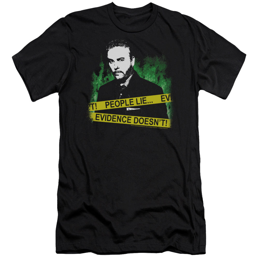 Csi - People Lie - Short Sleeve Adult 30/1 - Black T-shirt