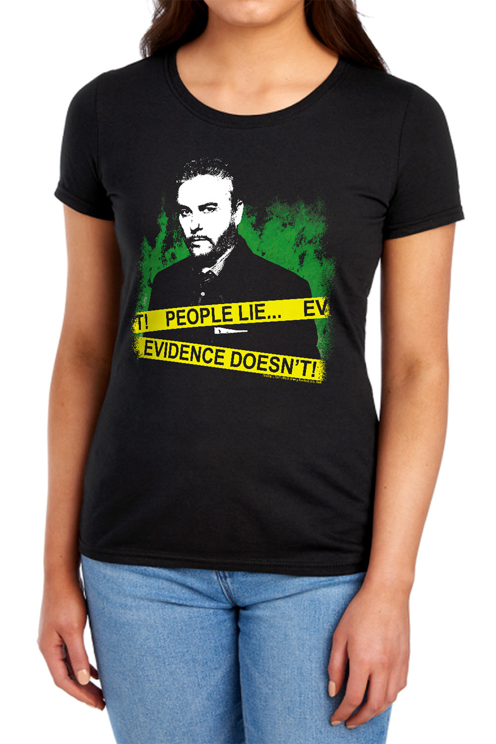 Csi - People Lie - Short Sleeve Womens Tee - Black T-shirt