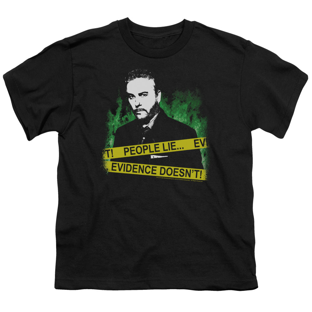 Csi - People Lie - Short Sleeve Youth 18/1 - Black T-shirt