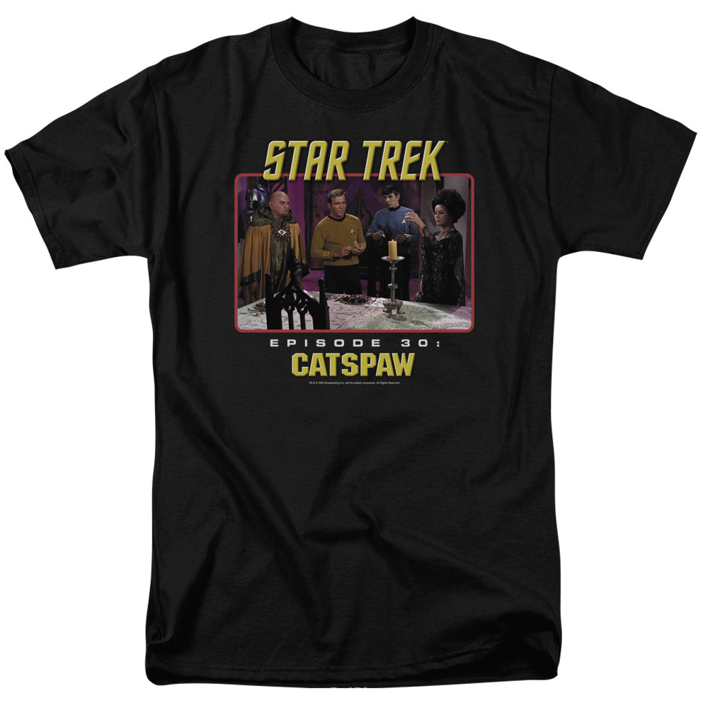 Star Trek Original - Cats Paw - Short Sleeve Adult 18/1 - Black T-shirt