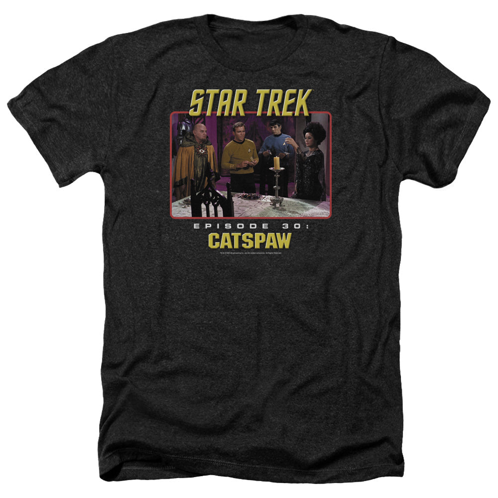 Star Trek Original - Cats Paw - Adult Heather-black