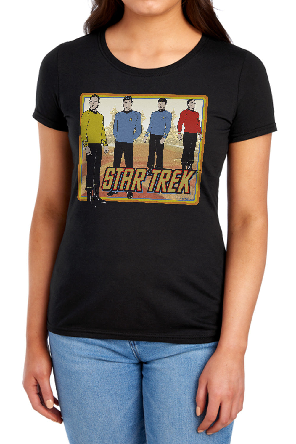 Star Trek - Classic - Short Sleeve Womens Tee - Black T-shirt