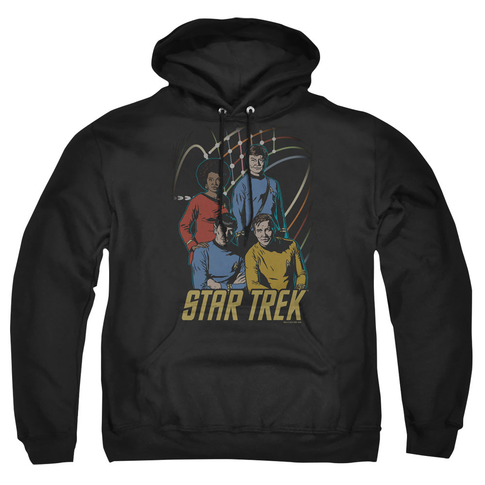 Star Trek - Warp Factor 4 - Adult Pull-over Hoodie - Black