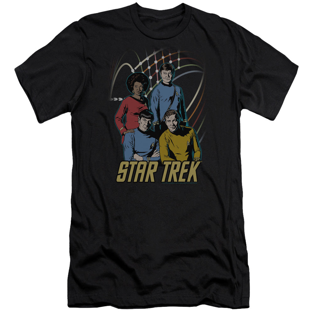 Star Trek - Warp Factor 4-premuim Canvas Adult Slim Fit 30/1 - Black