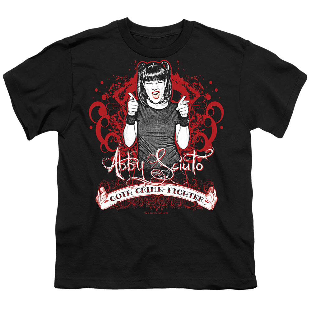 Ncis - Goth Crime Fighter - Short Sleeve Youth 18/1 - Black T-shirt