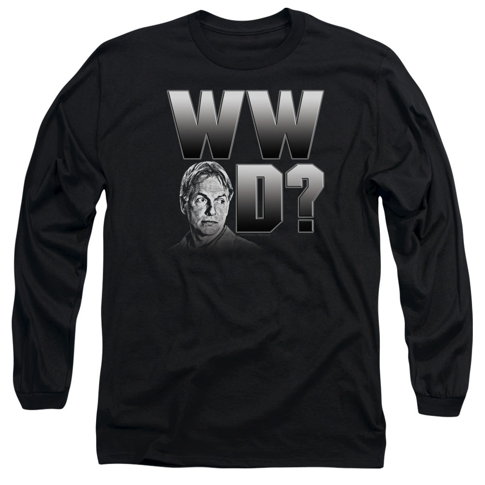 Ncis - What Would Gibbs Do - Long Sleeve Adult 18/1 - Black T-shirt