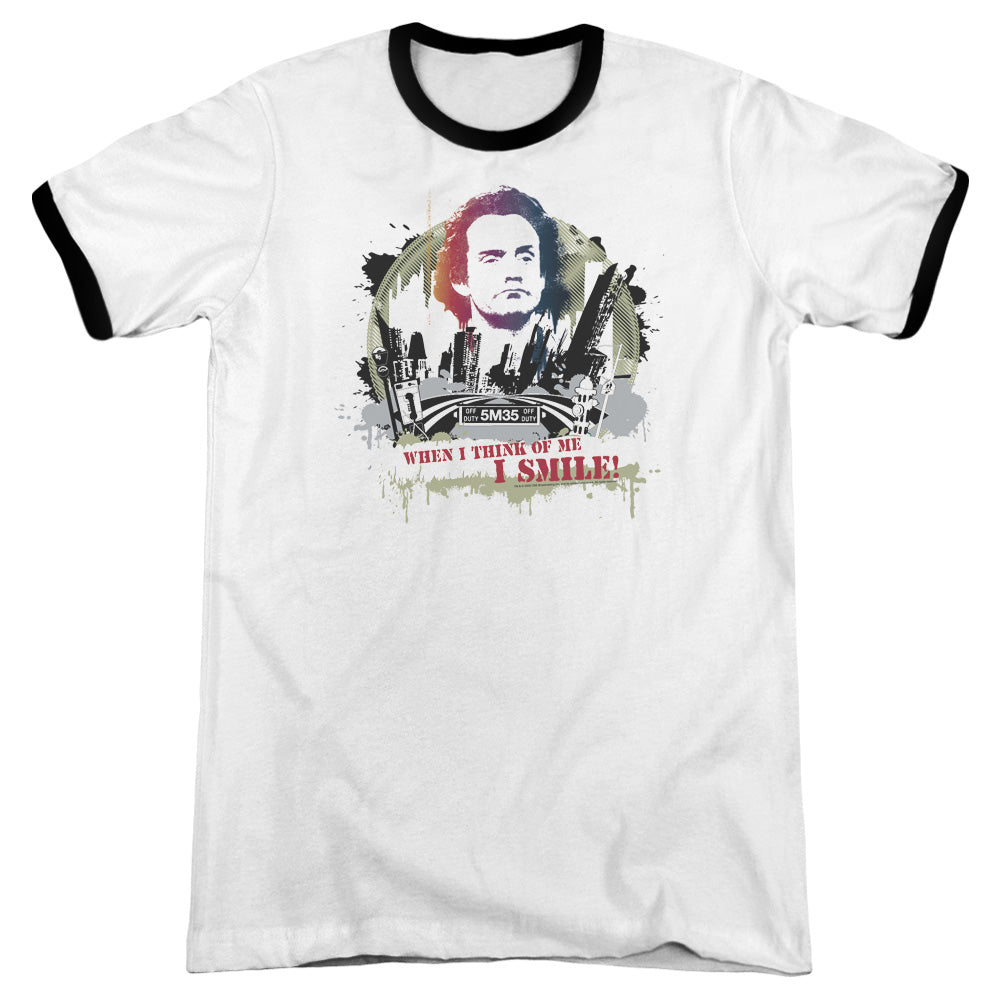 Taxi - Smiling Jim - Adult Ringer - White/black