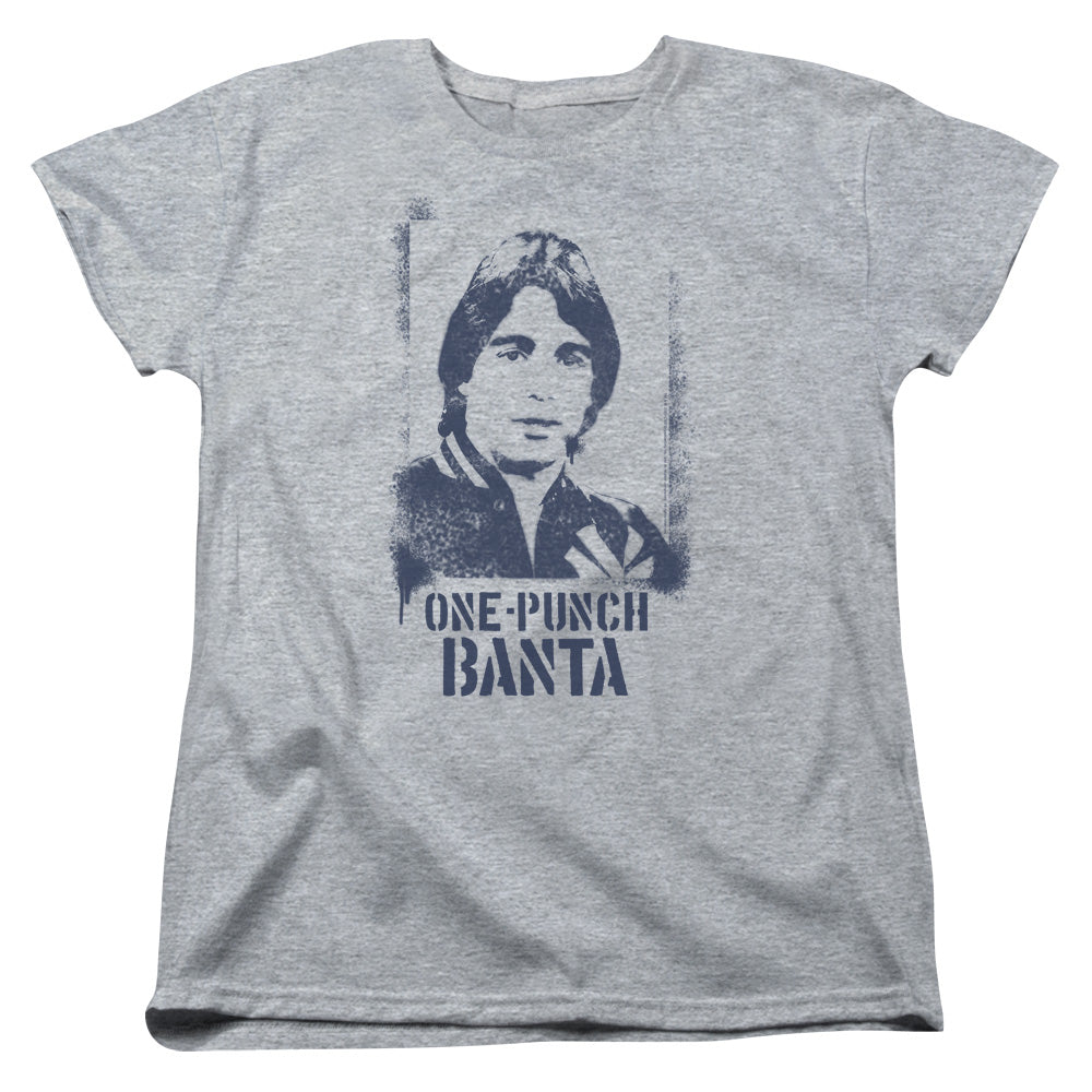 Taxi - One Punch Banta - Short Sleeve Womens Tee - Athletic Heather T-shirt