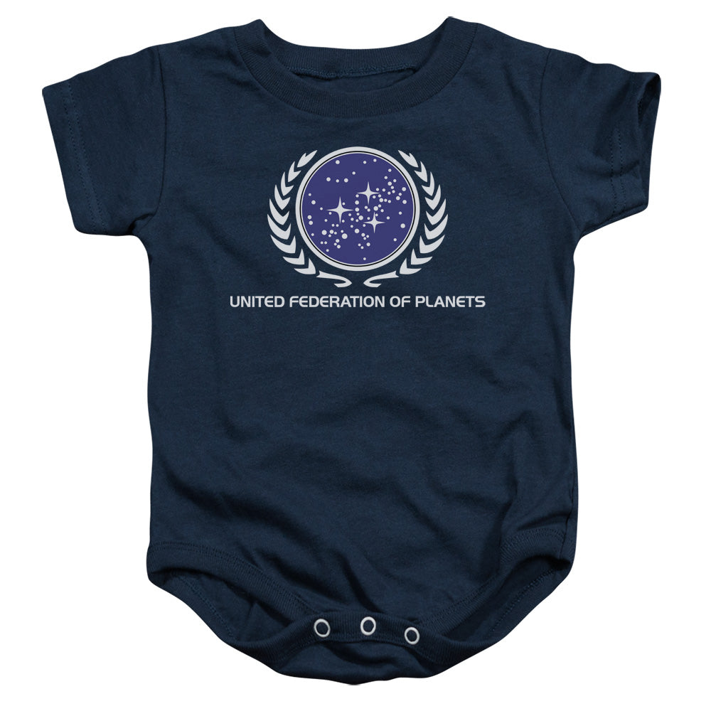 Star Trek - United Federation Logo - Infant Snapsuit - Navy