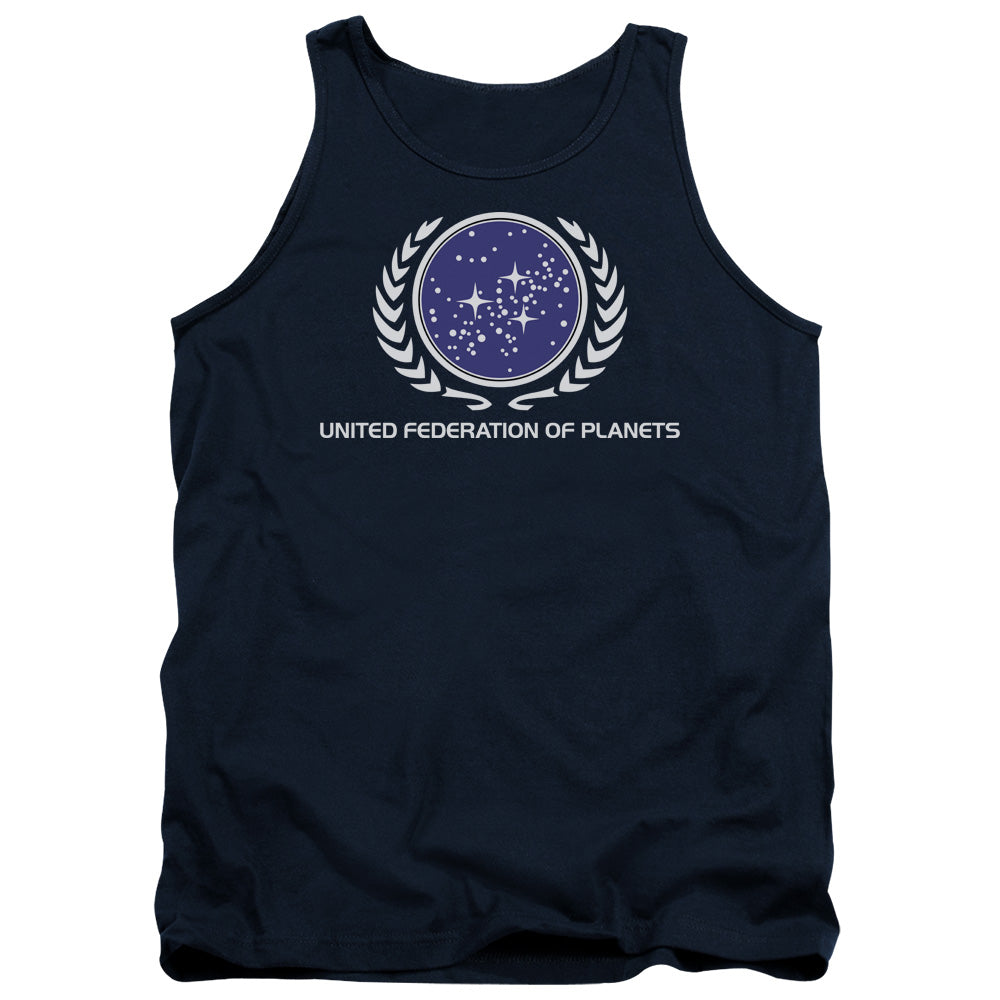 Star Trek - United Federation Logo - Adult Tank - Navy