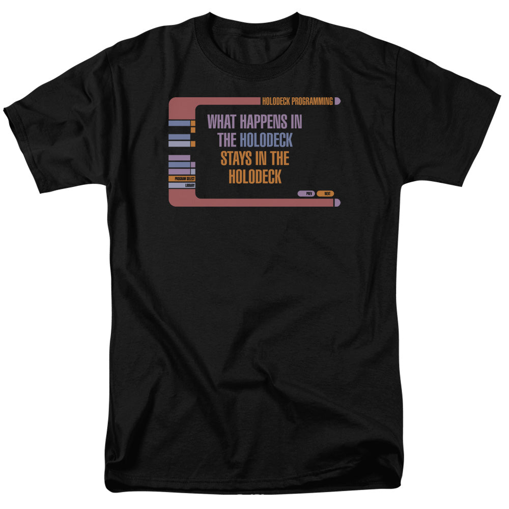 Star Trek - Holodeck Secrets - Short Sleeve Adult 18/1 - Black T-shirt