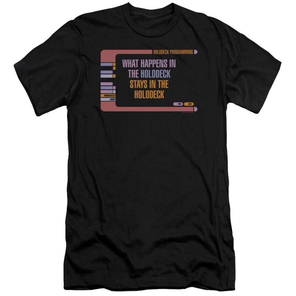 Star Trek - Holodeck Secrets-premuim Canvas Adult Slim Fit 30/1 - Black