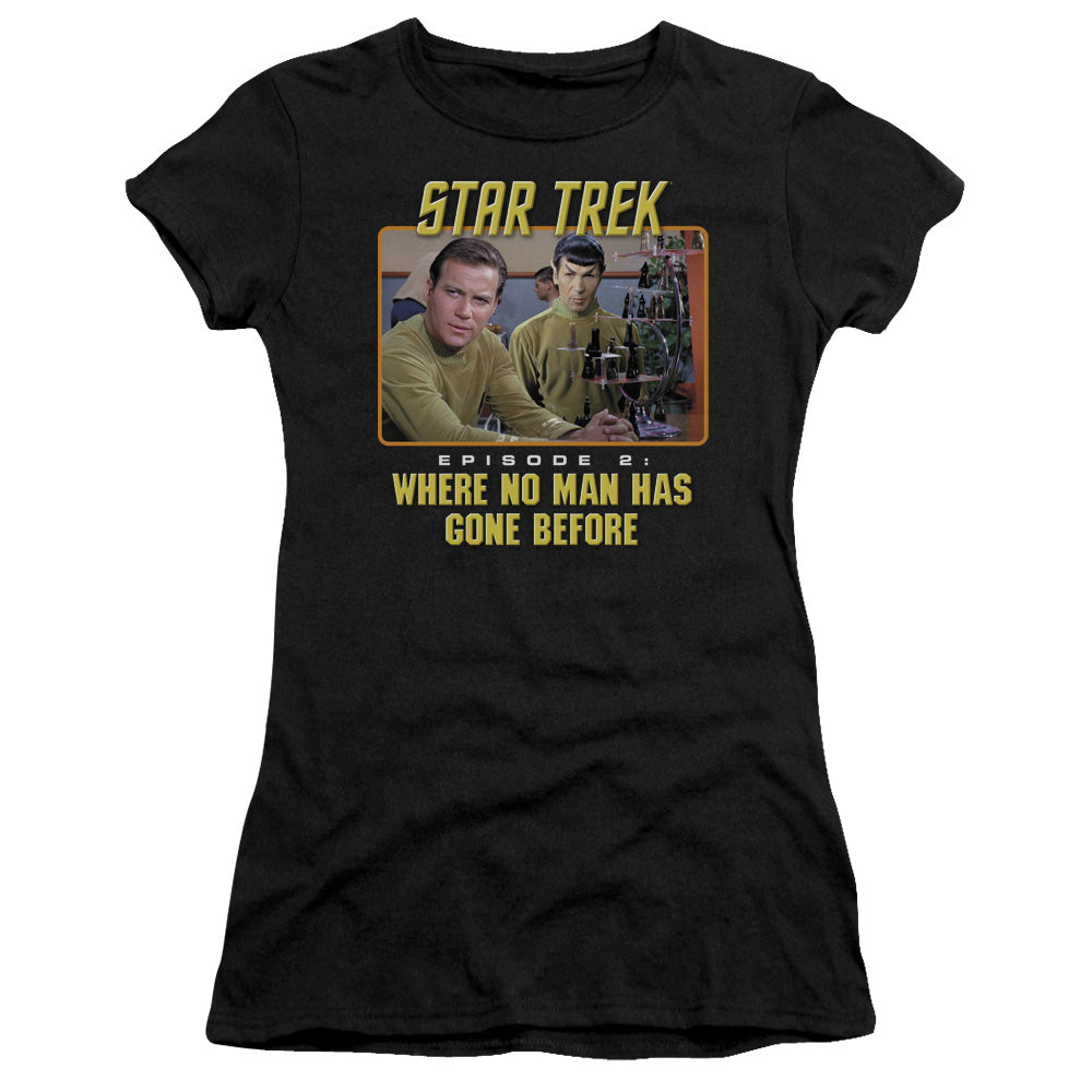 STAR TREK EPISODE 2 - S/S JUNIOR SHEER - BLACK T-Shirt