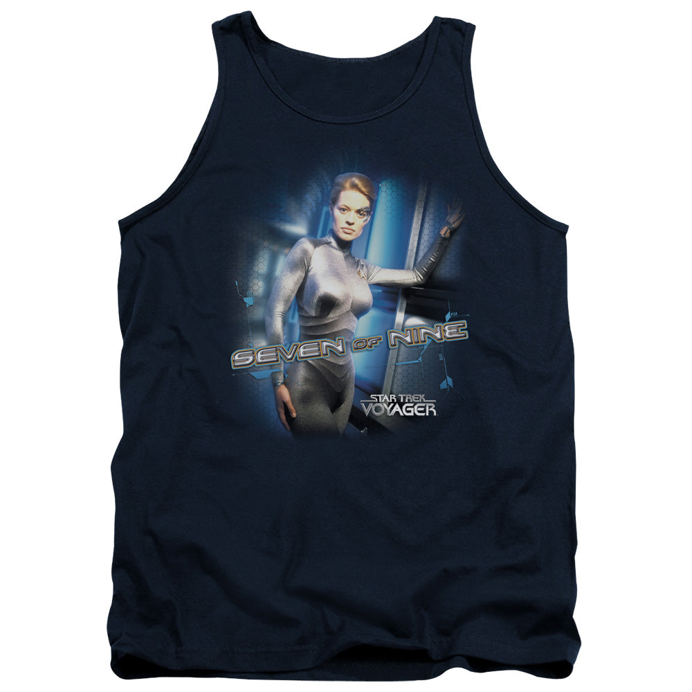 Star Trek - Seven Of Nine - Adult Tank - Navy