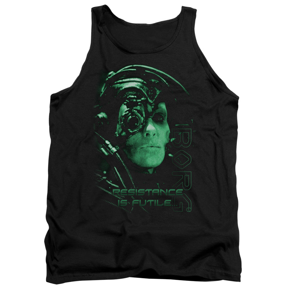 Star Trek - Resistance Is Futile - Adult Tank - Black