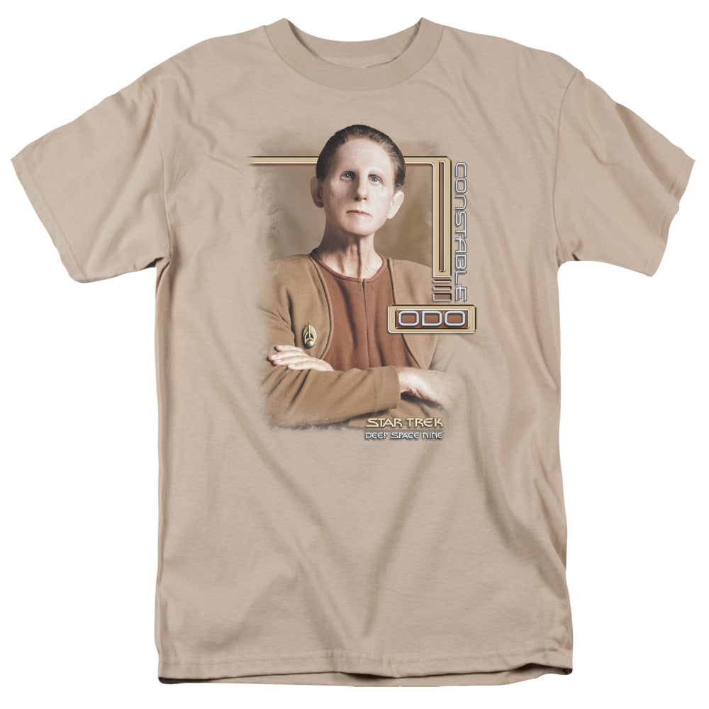 Star Trek - Odo - Short Sleeve Adult 18/1 - Sand T-shirt