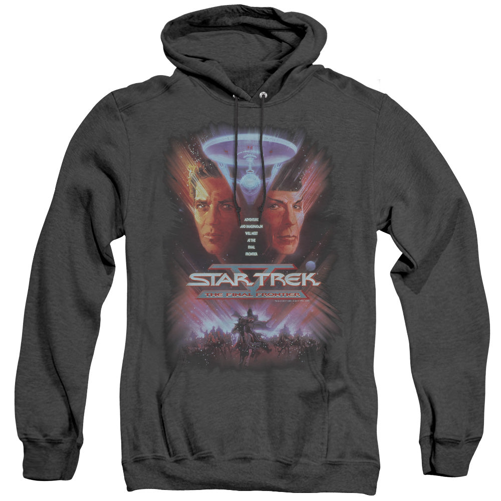 Star Trek - The Final Frontier(Movie) - Adult Heather Hoodie - Black