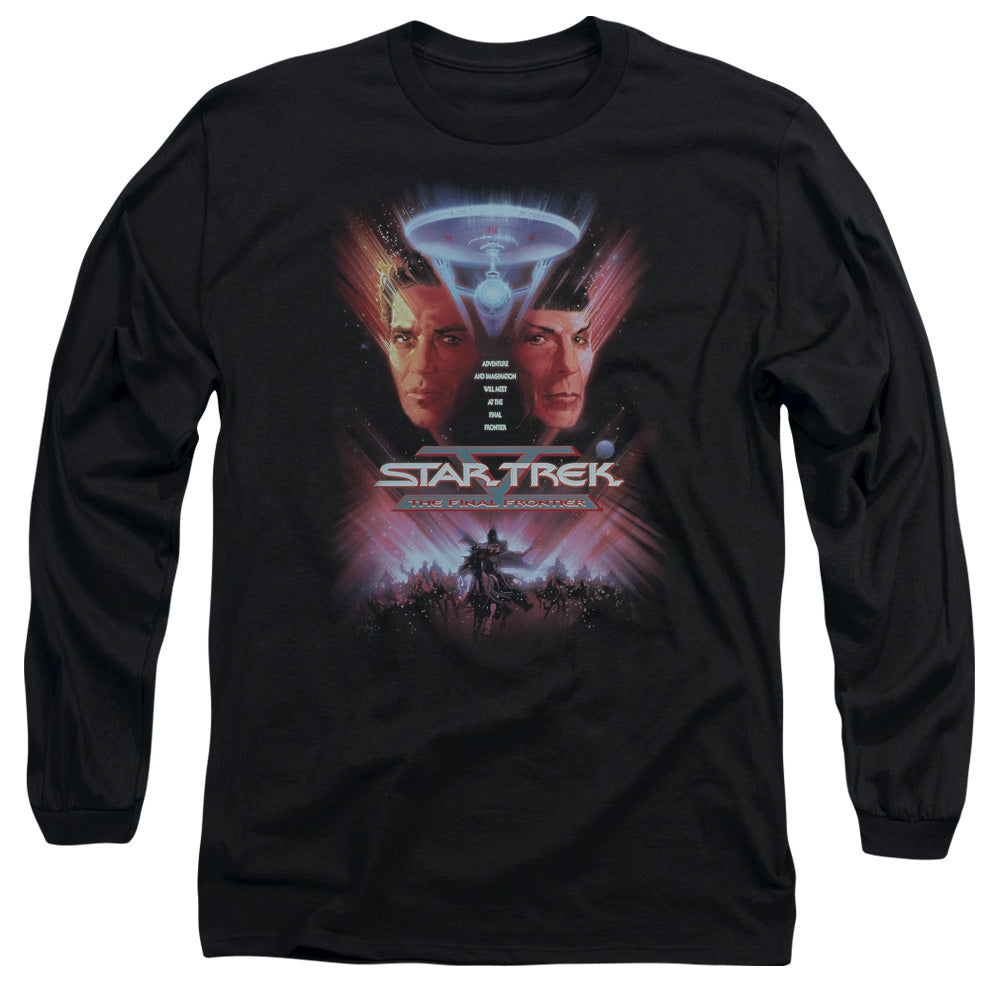Star Trek - The Final Frontier(Movie) - Long Sleeve Adult 18/1 - Black T-shirt