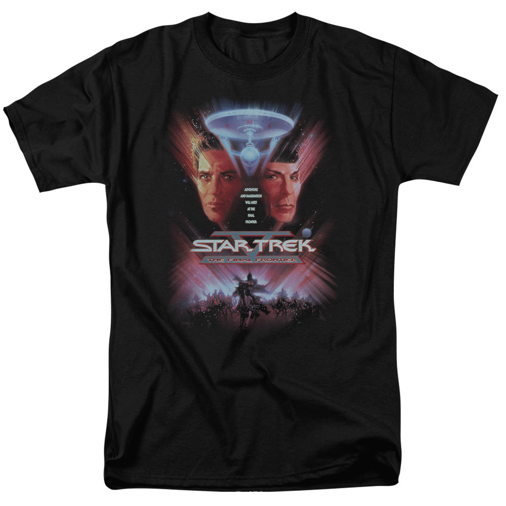 Star Trek - The Final Frontier(Movie) - Short Sleeve Adult 18/1 - Black T-shirt
