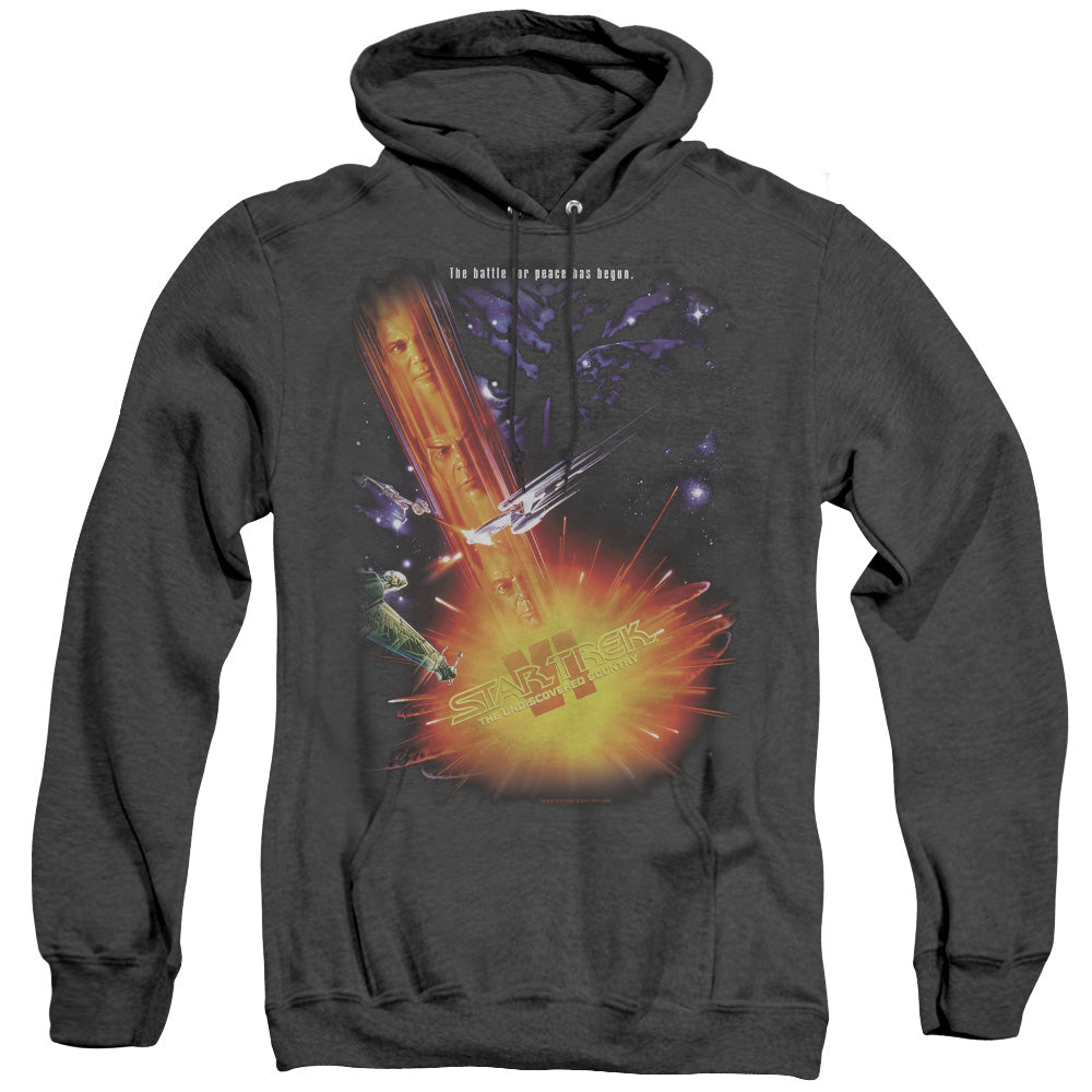 Star Trek - Undiscovered Cntry(Movie) - Adult Heather Hoodie - Black