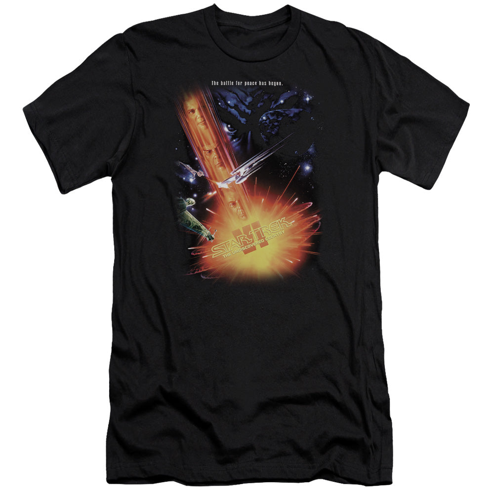 Star Trek - Undiscovered Cntry(Movie)-premuim Canvas Adult Slim Fit 30/1 - Black