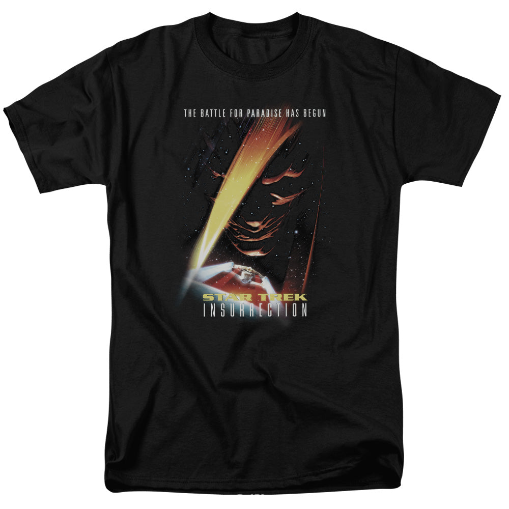 Star Trek - Insurrection(Movie) - Short Sleeve Adult 18/1 - Black T-shirt
