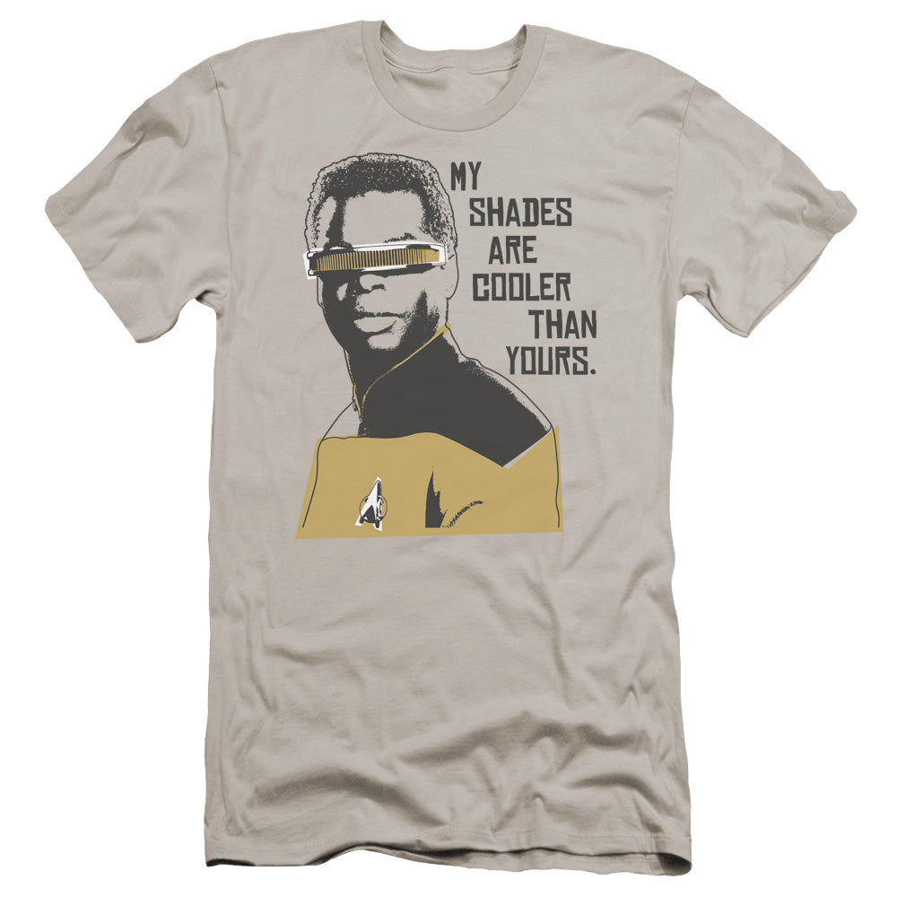 Star Trek - Cooler Shades-premuim Canvas Adult Slim Fit 30/1 - Silver