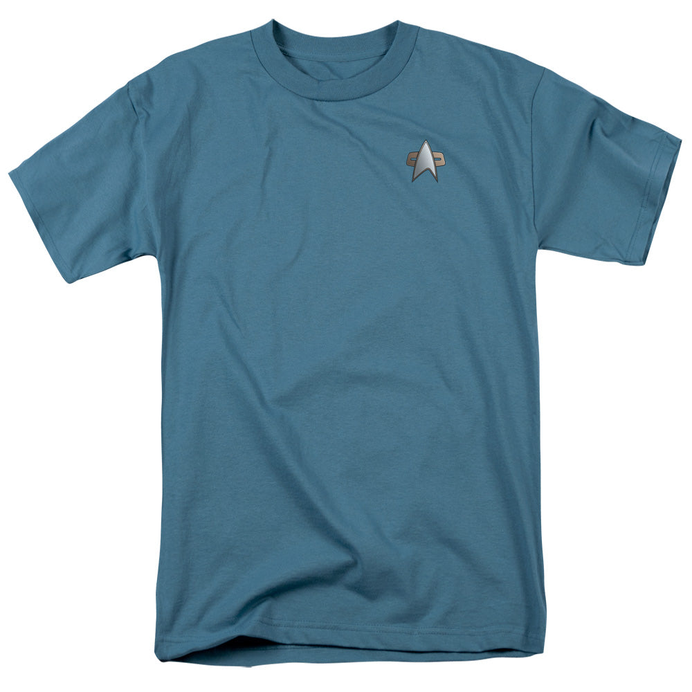 Star Trek - Ds9 Science Emblem - Short Sleeve Adult 18/1 - Slate T-shirt