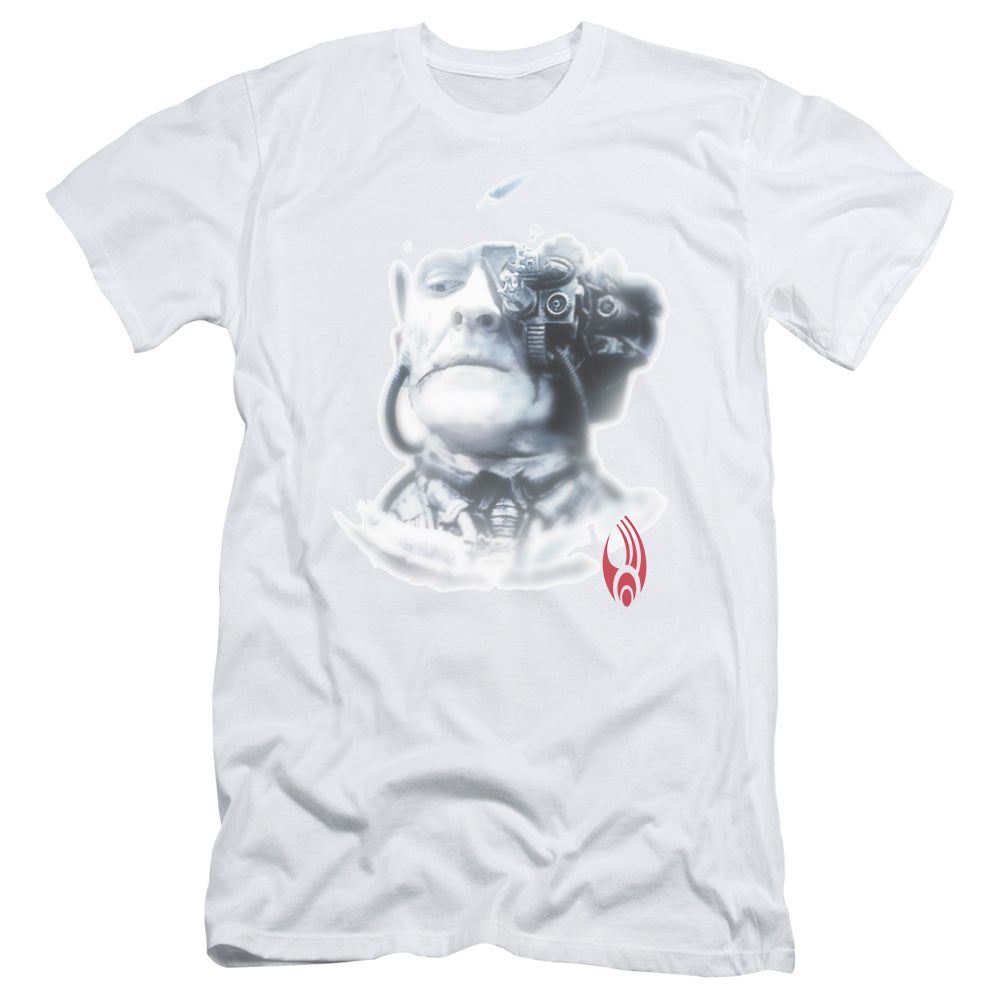 Star Trek - Borg Head - Short Sleeve Adult 30/1 - White T-shirt