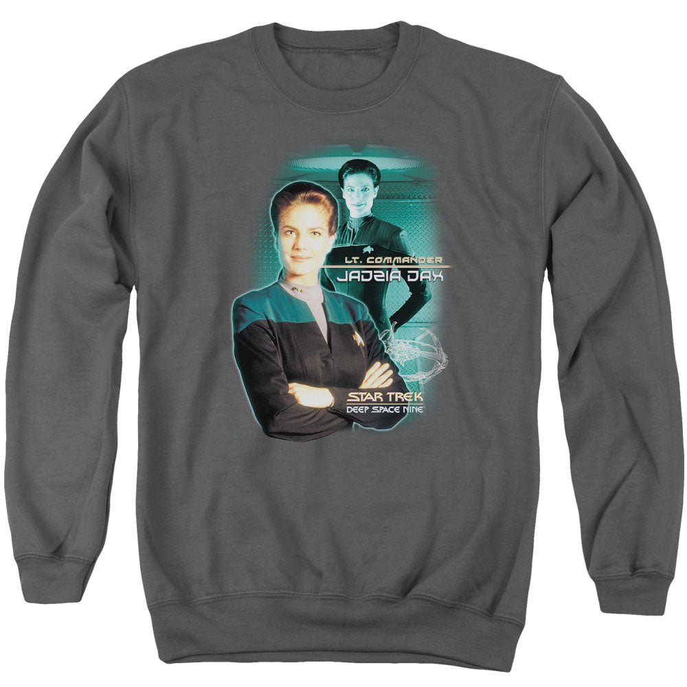 Star Trek - Jadzia Dax - Adult Crewneck Sweatshirt - Charcoal