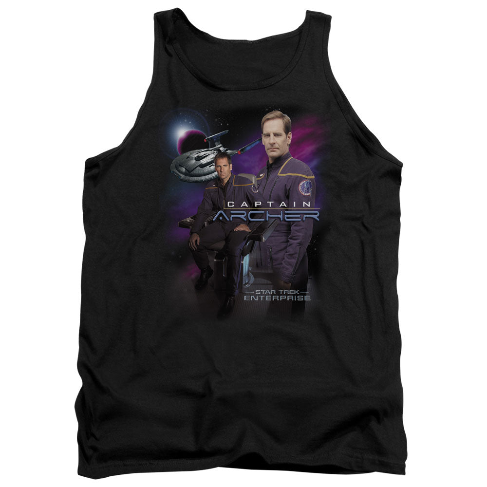 Star Trek - Captain Archer - Adult Tank - Black