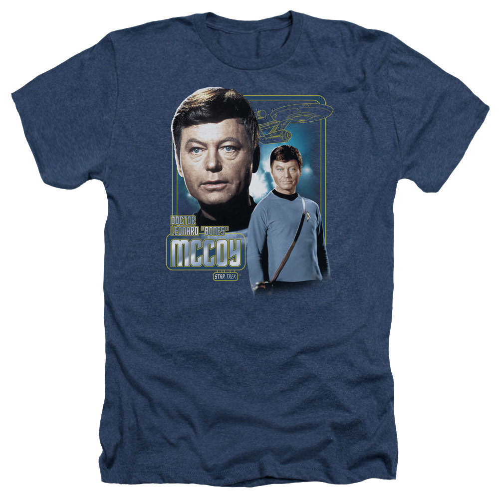 Star Trek - Doctor Mccoy - Adult Heather - Navy