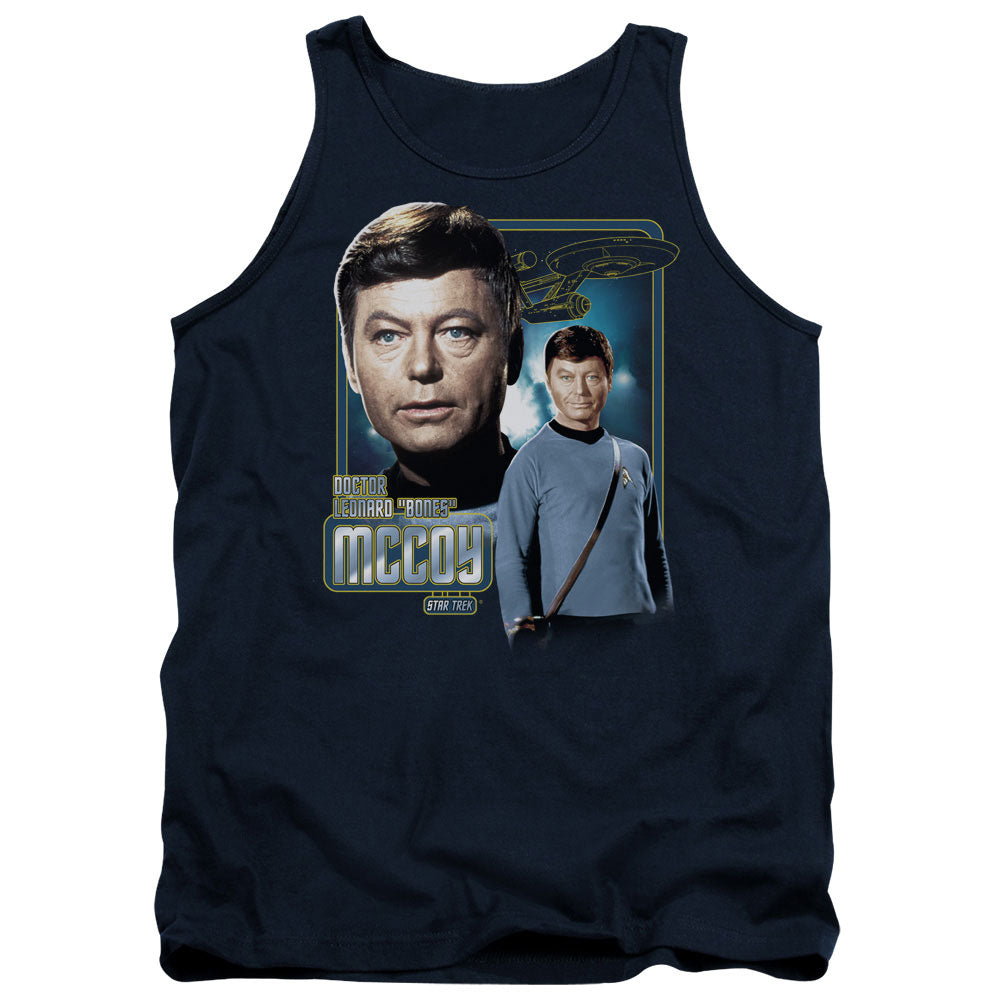 Star Trek - Doctor Mccoy - Adult Tank - Navy