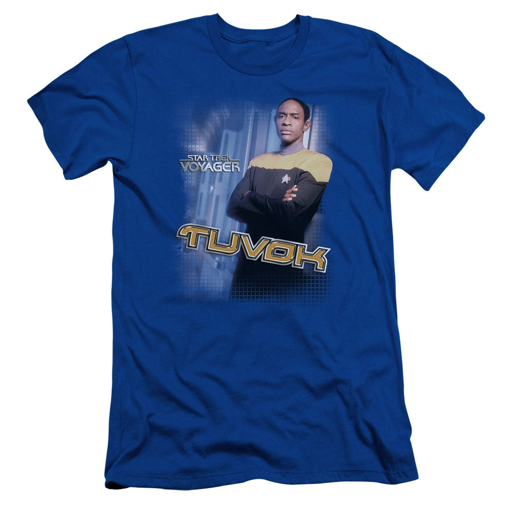 Star Trek - Tuvok - Short Sleeve Adult 30/1 - Royal Blue T-shirt